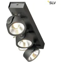 SLV LED Plafond- Wandlamp | 47W 3000K 3000lm 830 | IP20 Dimbaar Zwart | KALU
