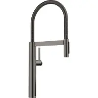 BLANCO Keukenmengkraan, wit, met handdouche, model CULINA-S II, satijn afwerking, donker staal, artikelnummer 527465