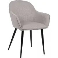CLP Essstoel Boise met stevig metalen frame, grijs