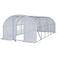 TOOLPORT Tunnelkas 3x6 m, PE-folie, wit