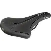 Velo Fit Atleten Zadel, Zadel voor fiets, Wegwedstrijden, Unisex, Zwart, Effen, 15,5 cm