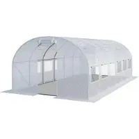 TOOLPORT Tunnelkas 3x6 m, PE-folie, wit