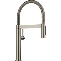 BLANCO Culina S - Keukenkraan met flexibele uitloop en uittrekbare vuistdouche, zwart 527703