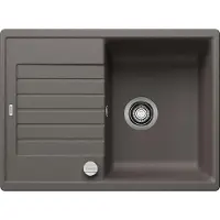 BLANCO ZIA 45 S Compact, spoelbak van SILGRANIT in de kleur vulkangrau