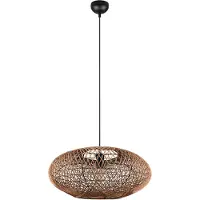 TRIO Hanglamp Hedda, dimbaar, bruin / roest, Woon-/ Eetkamer, metaal, hanglamp