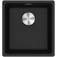 Franke Maris vlakke spoel, Fragranit wasbak MRG 210-37 Onyx, handbediening, vanaf 45 cm, artikelnummer 135.0682.