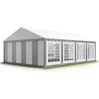 HEAVY DUTY Partytent 4x8 m, PVC 700, grijs wit