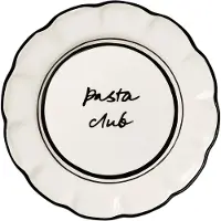 Pick a Poppy Bistro Bordje 21,5 Cm Zwart - Kleine borden Aardewerk Black - C022122SS26-468
