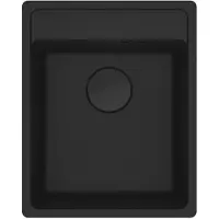 Franke Maris Inbouwspoelbak, Fragranit wasbak MRG 610-37 A, zwart, mat, handbediening, vanaf 45 cm. Artikelnummer: 114.0658.