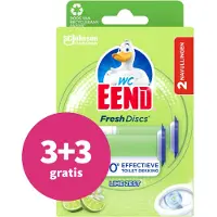 Wc Eend 3+3 Gratis: Fresh Discs Duo Navulling Lime Zest 72 Ml