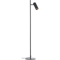 Brilliant vloerlamp Marty zwart - aluminium - 1-lichts
