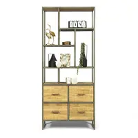 Bommel Wonen Opbergkast (laag - 4 laden) Breeze - Seasoned Brown
