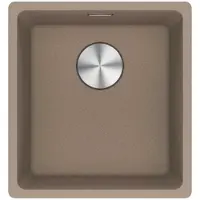 Franke Maris vlakke spoel, Fragranit wasbak MRG 210-37, kleur: Cashmere, met drukknop, roestvrij staal, vanaf 45 cm. Artikelnummer: 135.0682.