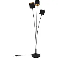 TRIO LED Vloerlamp E14 | Tommy | Rond | Zwart-goud | IP20 | 4 spots | Lighting
