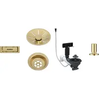 BLANCO - Afvoerset InFino, met afvoerbediening, goud 207427