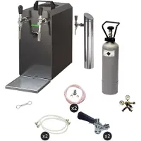 Ich-zapfe Onderbouw Biertapinstallatie Complete Set STREAM 50 met 2-zijdige Droogkoeler, tot 55 l/u, voor G-Vat en KeyKeg - Ideaal voor Thuis en Bedrijf