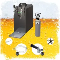 Ich-zapfe STREAM 50 Bierkoeler Set 2 Lijnen 55 l/u Met CO2