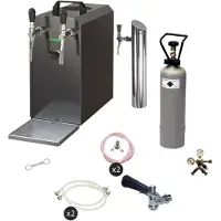 Ich-zapfe Onderbouw Biertap Compleetset STREAM 50 met 2-Zijdige Droge Koeler, tot 55 l/uur voor KEG Type G