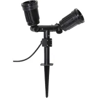 Star Trading Buiten prikspot zwart voor 2x E27 PAR38 lamp