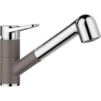 BLANCO BLANCOWEGA-S II, SILGRANIT-look, tweekleurig: vulkanisch grijs/chroom