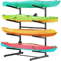 Vevor Vrijstaande kajakopbergstandaard voor 4 kajaks/kano's/surfplanken/paddleboards