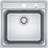 Franke Bell, BCX 210-51, Silmtop, afsluitventiel met zeefmand, roestvrij staal