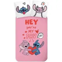 Disney Lilo and Stitch Peuterdekbedovertrek My Favourite - 100 x 135 cm - 40 x 60 cm - Katoen