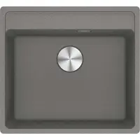 Franke Maris vlakke spoel, Fragranit wasbak MRG 210-52 A, steingrijs, handbediening, vanaf 60 cm, artikelnummer 135.0683.