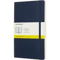 Moleskine Classic Notitieboek - Large - Softcover - Geruit - Saffier Blauw