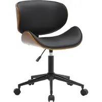 CLP Sammy Bureaustoel - Voor volwassenen - Ergonomisch - Kunstleer - zwart
