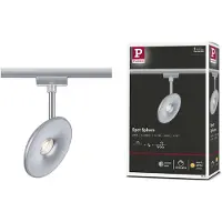 Paulmann URail spot Eye chroom mat Eye, dimbaar, alu / grijs / zink, Kunststof, Modern
