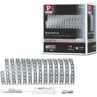 Paulmann MaxLED 500 basisset IP20 daglicht 5m 500, dimbaar, alu / grijs / zink, Slaapkamer, metaal, Modern