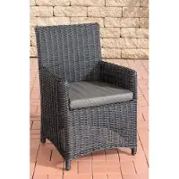 CLP Fontana Stoel - 5mm Wicker zwart antraciet