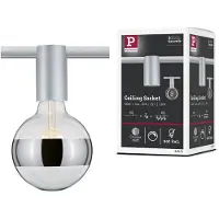 Paulmann Socket Plafondlamp URail E27 LED Chroom (mat)