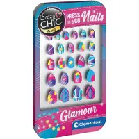 Clementoni crazy chic press & go nagels - glamour