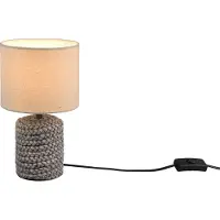 TRIO Tafellamp Mala 26cm rotan met creme