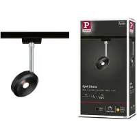 Paulmann 230V-railsysteem lamp URail LED vast ingebouwd 5 W LED Zwart (mat), Chroom