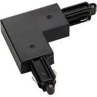 SLV Hoekverbinding voor 1-fase stroomrail, type 143060, zwart, met interne aarding