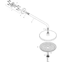 Hansgrohe raindance select s hoofddouche 240 2jet met douche-arm, wit/chroom