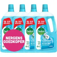 Dettol 4x Allesreiniger Power & Fresh Katoenfris 2 Liter