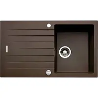 NABER Spoelbak ANGOLA 100, model ESPRESSO, met draaibare mengkraan, verchroomd / Inbouwspoelbak / Geschikt voor een kastbreedte van 45 cm