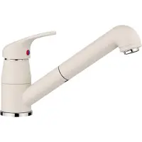 BLANCO Daras S - Keukenkraan met uittrekbare uitloop, zacht wit 526937