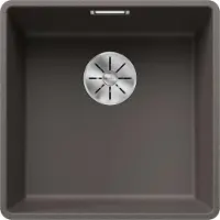 BLANCO SUBLINE 400-F, spoelbak van Silgranit in de kleur vulkangrau