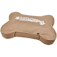 Love Story Hondenkussen "Botvorm Good Dog" 100cm Taupe