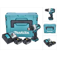 Makita DHP 489 RFJ accu-klopboormachine 18 V 73 Nm borstelloos + 2x accu 3,0 Ah + oplader + Makpac