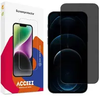 Accezz Gehard Glas Privacy Screenprotector voor de Apple iPhone 12 Pro Max