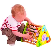 Bigjigs Toys Telraam met letters en krijtbord - Green Toys