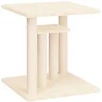 Syfax Kartonnen krabpalen voor katten met plateaus, crèmekleurig, 50 cm