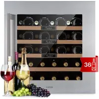 Klarstein Vinsider 36 Built-In inbouw wijnkoelkast 36 flessen 92 liter roestvrij staal