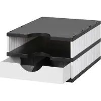 Styro Ladebox doc Uno Wit/Zwart (225 x 315 x 49 mm)